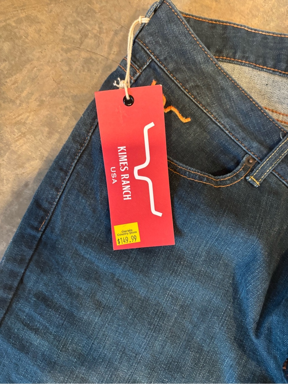 Kimes Ranch Lola Dark Wash Jeans with Frayed Hem - Picture 2 of 3